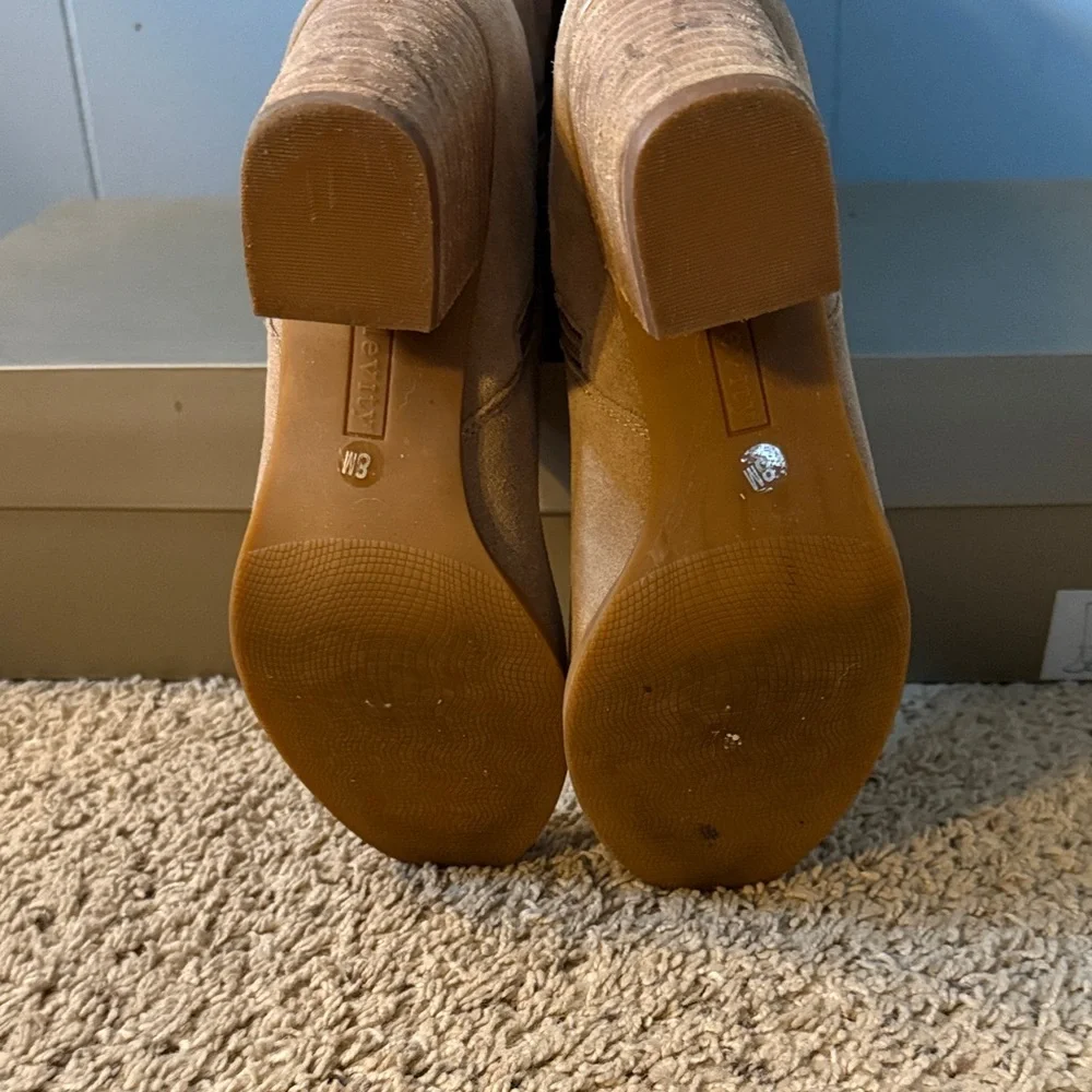 Levity Over the Knee Tan Suede Boots - Picture 4 of 4